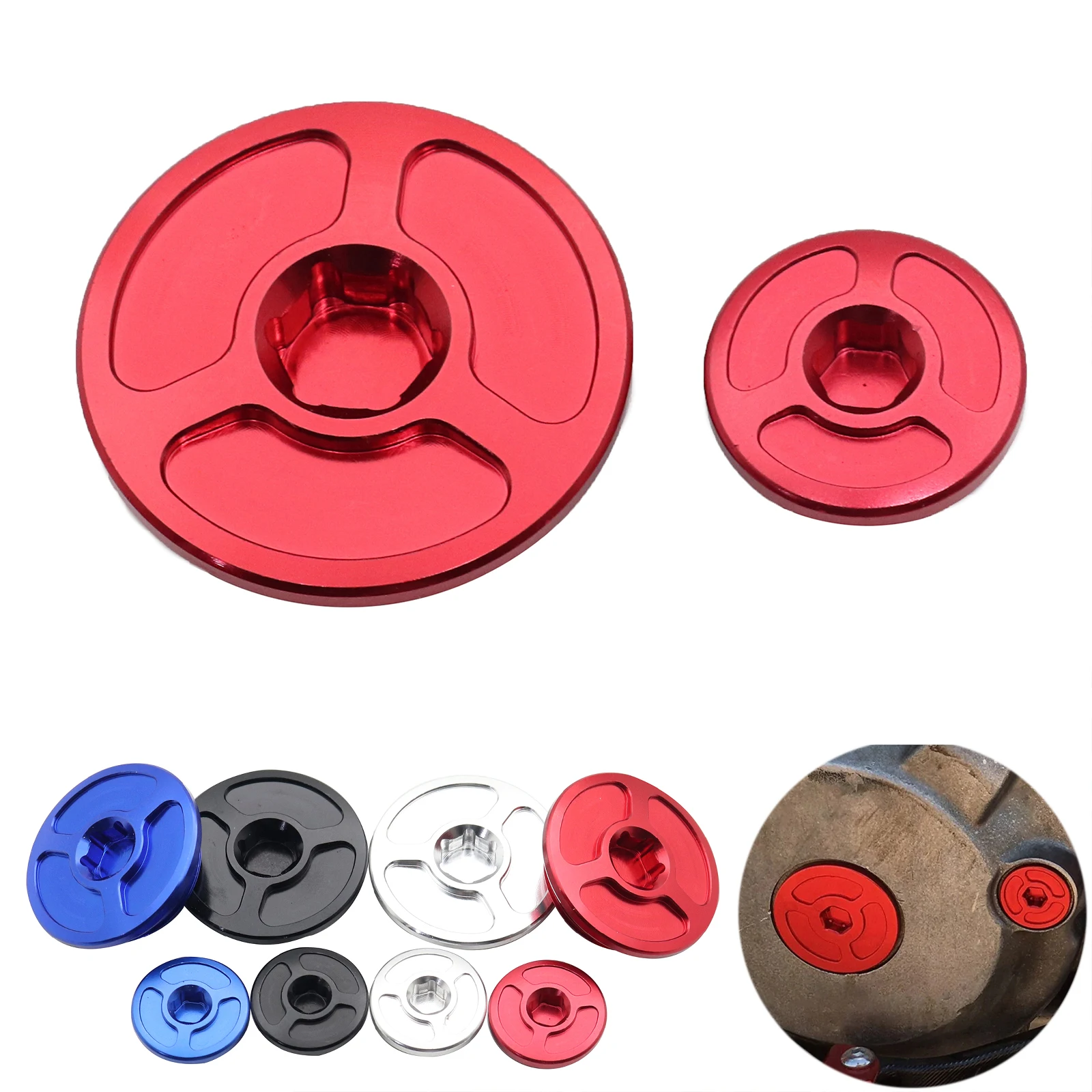 Motorcycle For Honda Engine Timing Plug Cover CRF150R CRF250R CRF450R CRF450X TRX400EX CRF 150 250 450 R CBR600RR CBR1000RR TRX