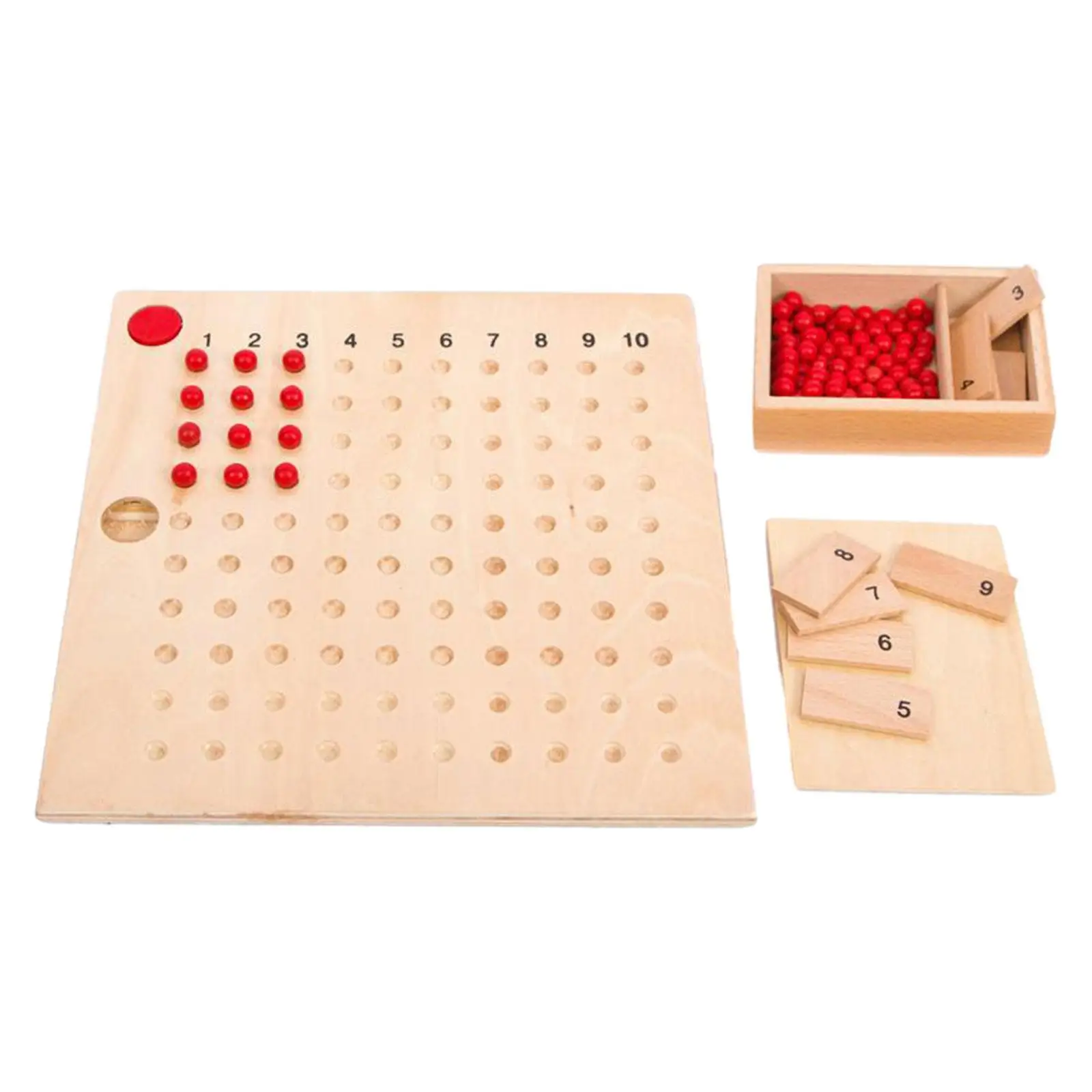 Montessori Math Material Educational Table Board Game Math Toys Mathematics Teaching Aids Wooden Math Learning Materials