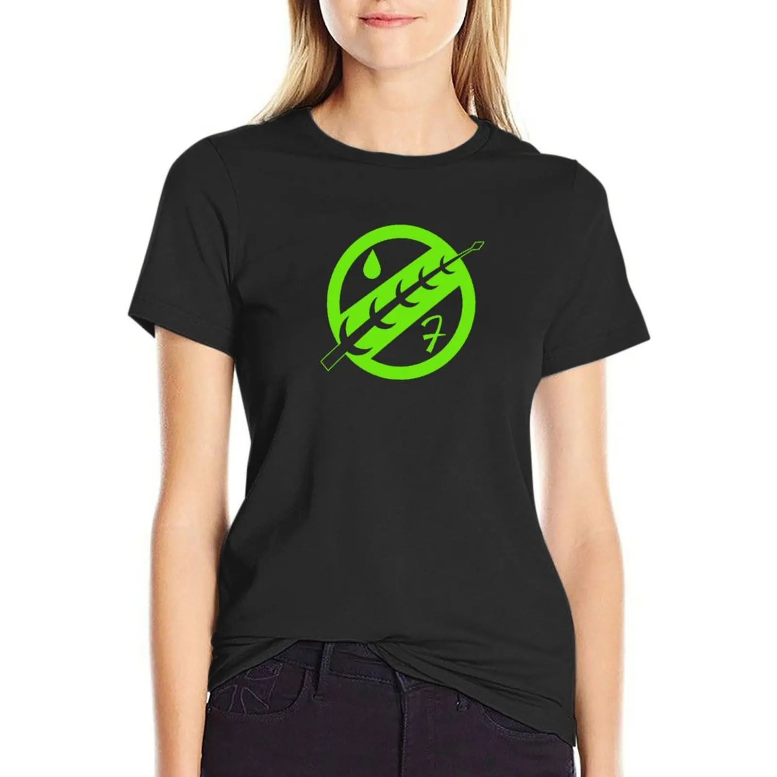 

Minimal Fett Logo T-Shirt animal prinfor summer clothes summer tops clothes for Women
