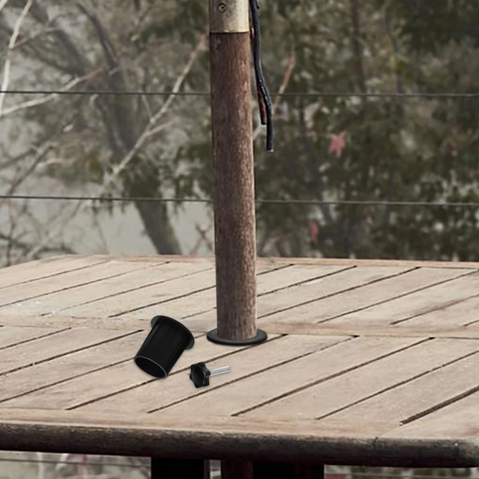 

1 Set Silicone Umbrella Hole Plug For Patio Table Outdoor Parasol Stabilizer Wedge Ring Fixing Tool Thickened Base Accessory