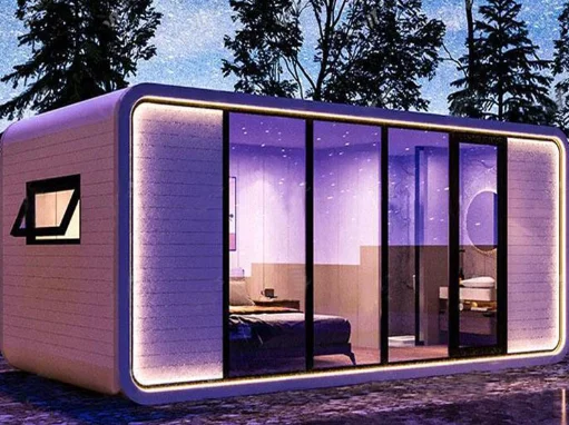 Tendas sísmicas resistência ao terremoto Portable Prefab Container Space Cabin Casa Pré-fabricada Living Container Escritório