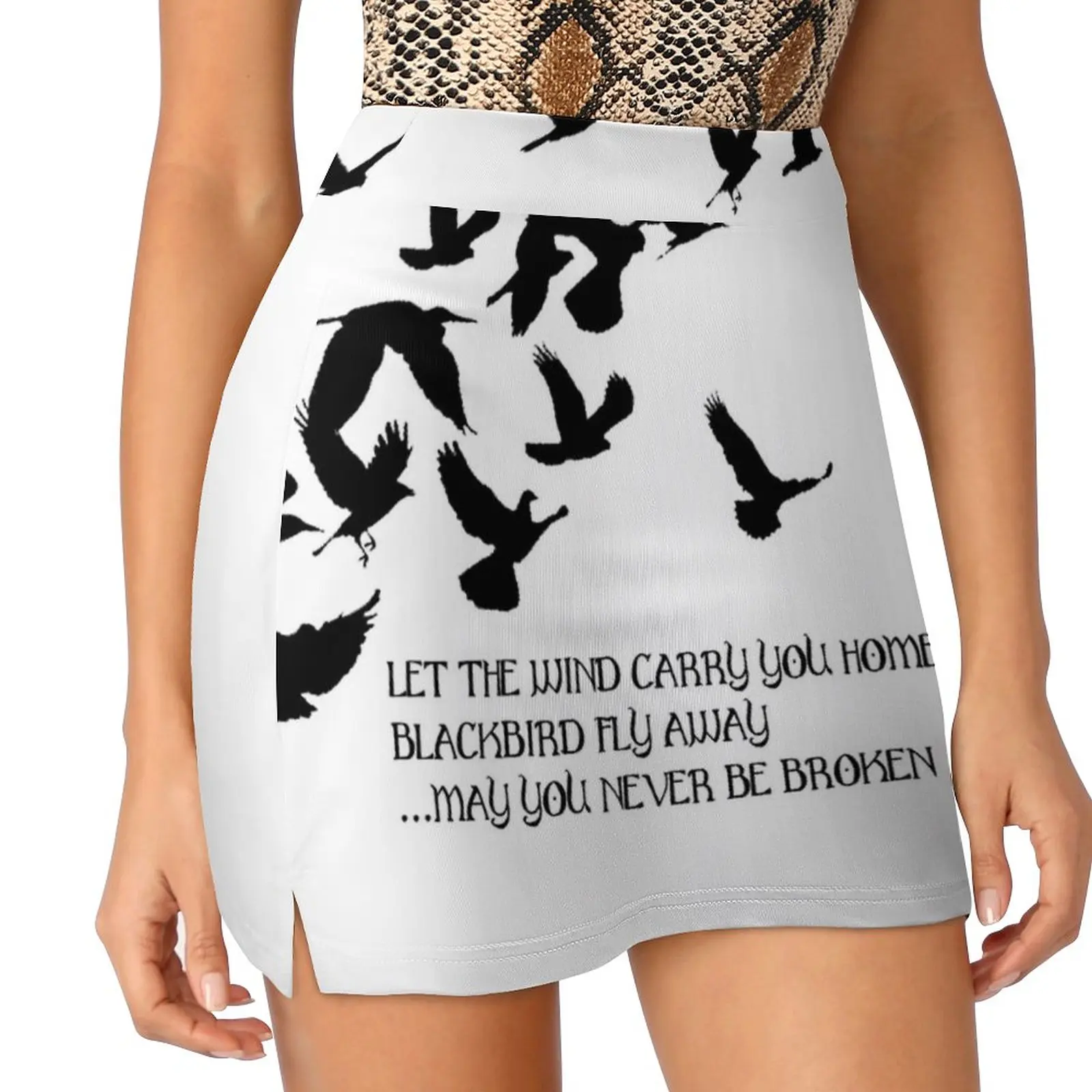 Blackbird , Alter Bridge-Lyrics Women's skirt With Hide Pocket Tennis Skirt Golf Skirts Badminton Skirts Running skirts