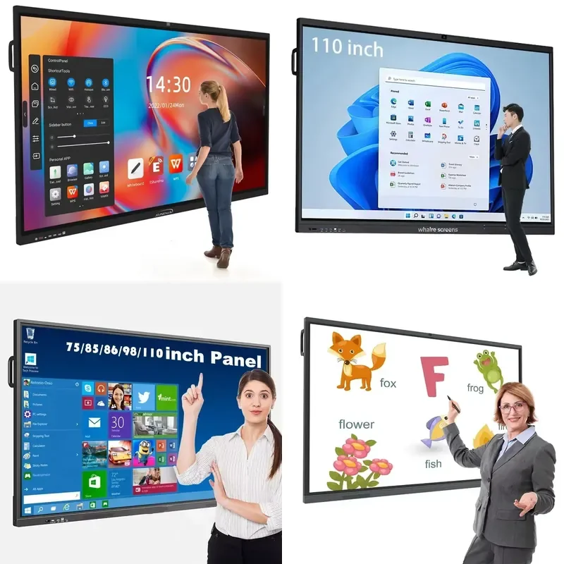 Hosda 65 Inch Multi Language Lcd IR Touch Screen Smart Board All In One Interactive Whiteboard For Classroom School
