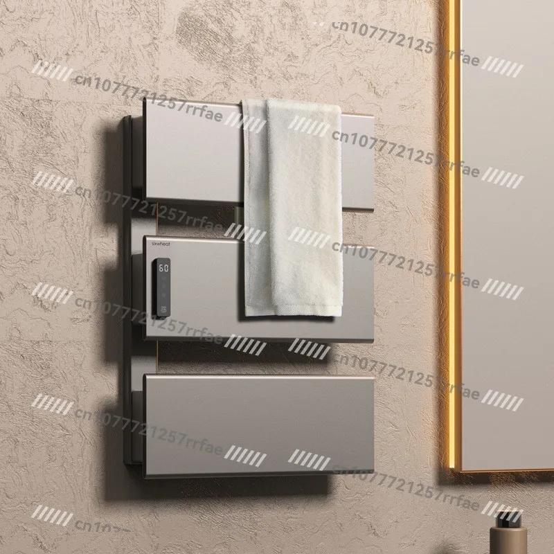 Electric towel rack wall-mounted smart bathroom heater aluminum alloy for hotel and home kitchens