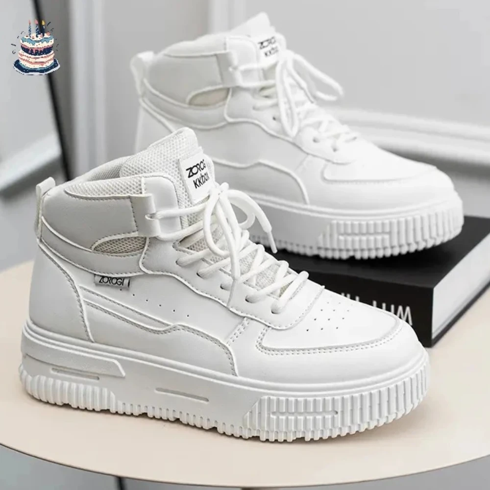 

Мужские высокие кеды, белые кеды, мужские скейтерские кеды, студенческие кеды, кеды для увеличения роста больших размеров