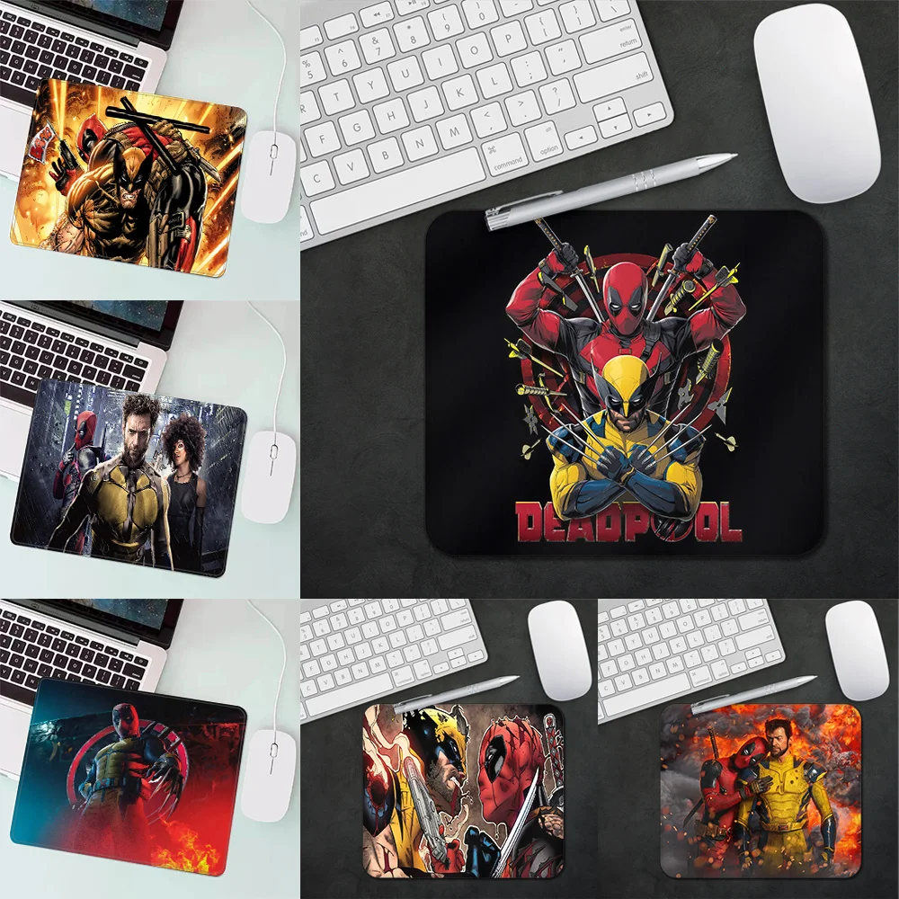 Marvels Deadpools & Wolverines Gaming Mouse Pad XS Small Mousepad For PC Gamer Desktop Decoration Office Mouse Mat Deskmat Rug