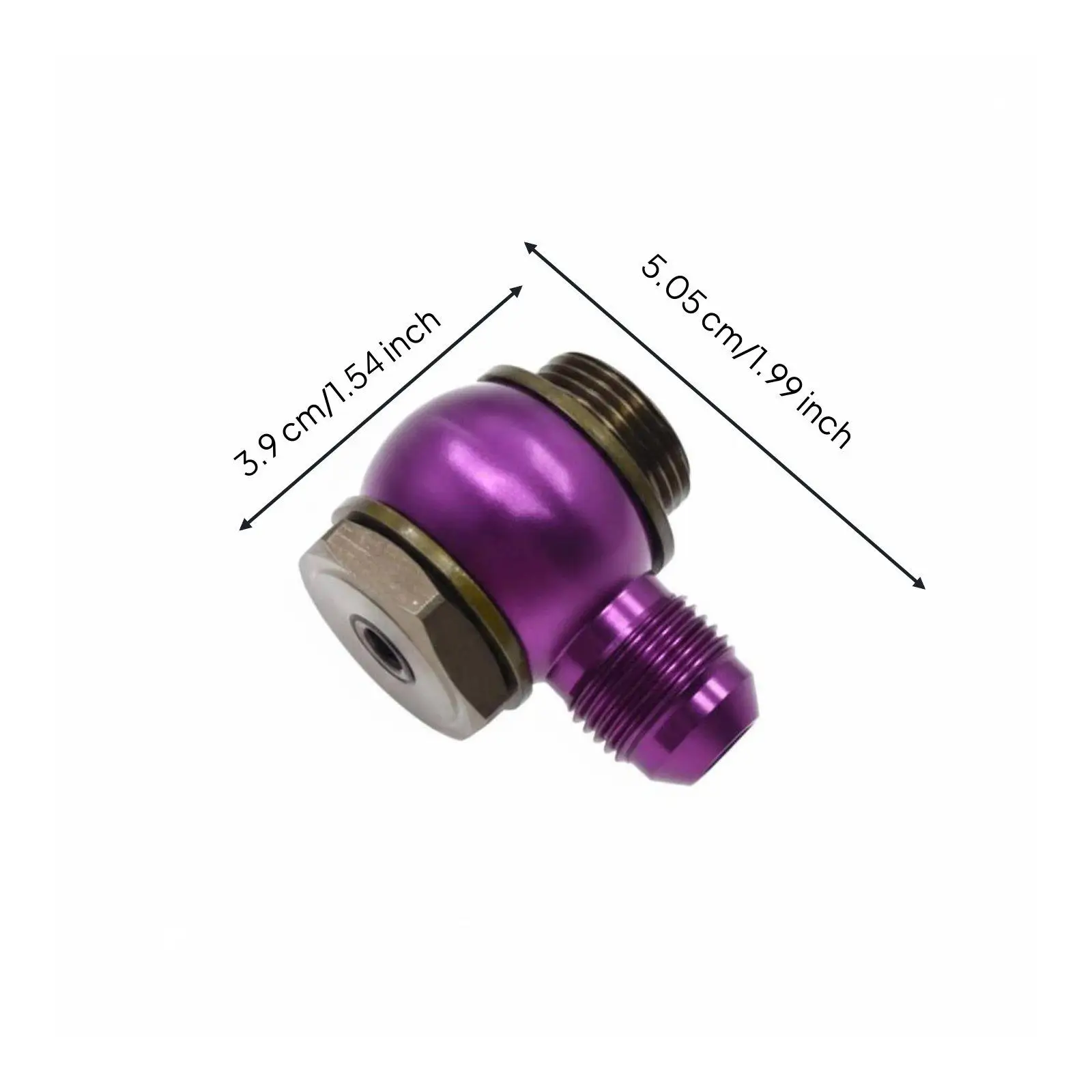 Durable Aluminum Adapter Connector 360 Swivel Banjo M18 and M22 to AN8 AN10 for Custom Engine Bay Hose Routing and Tight Spaces