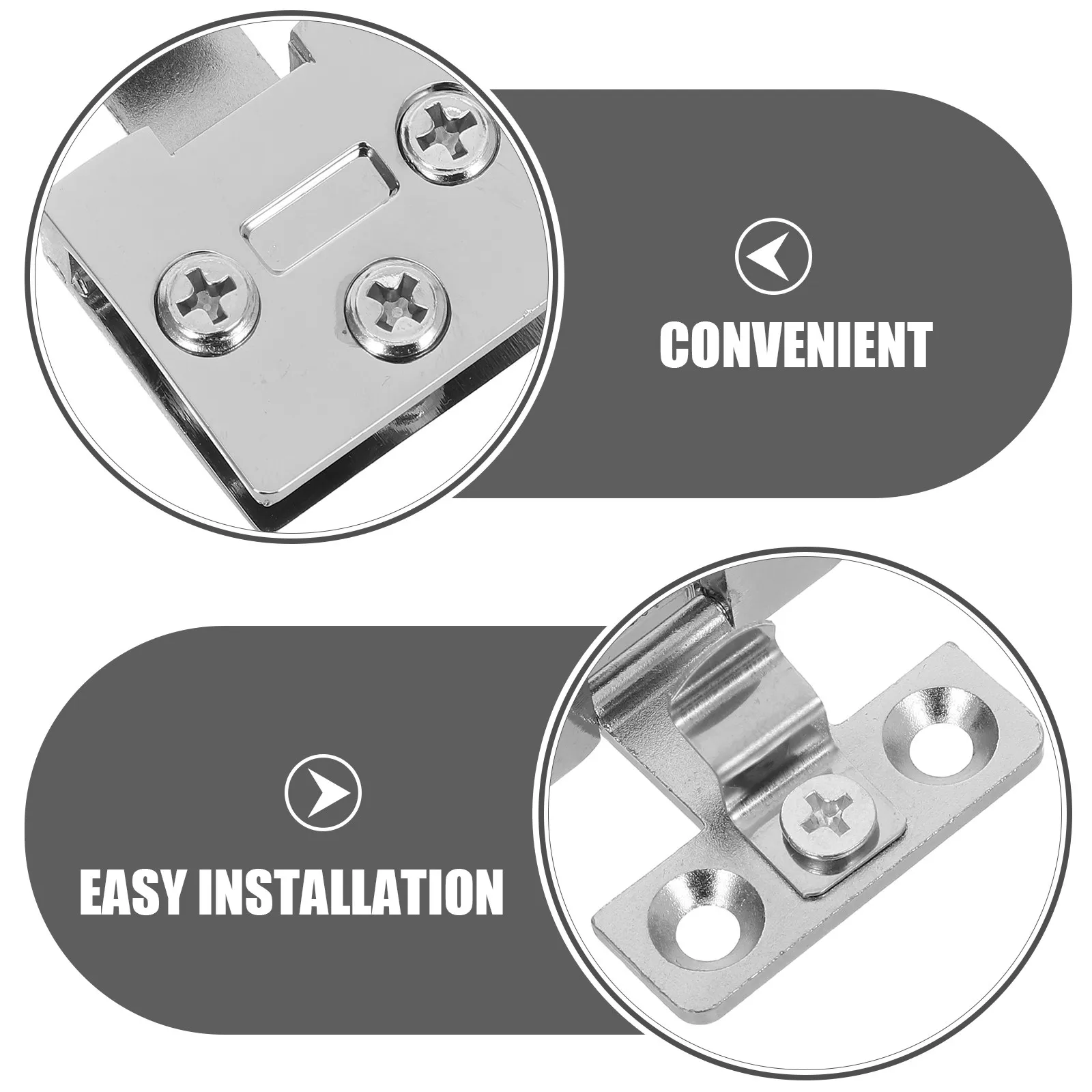 4Pcs Glass Door Hinges for 3-8Mm Tempered Glass Modern Design No Drilling Cabinet Doors Replacement Wine Cabinet Bathroom