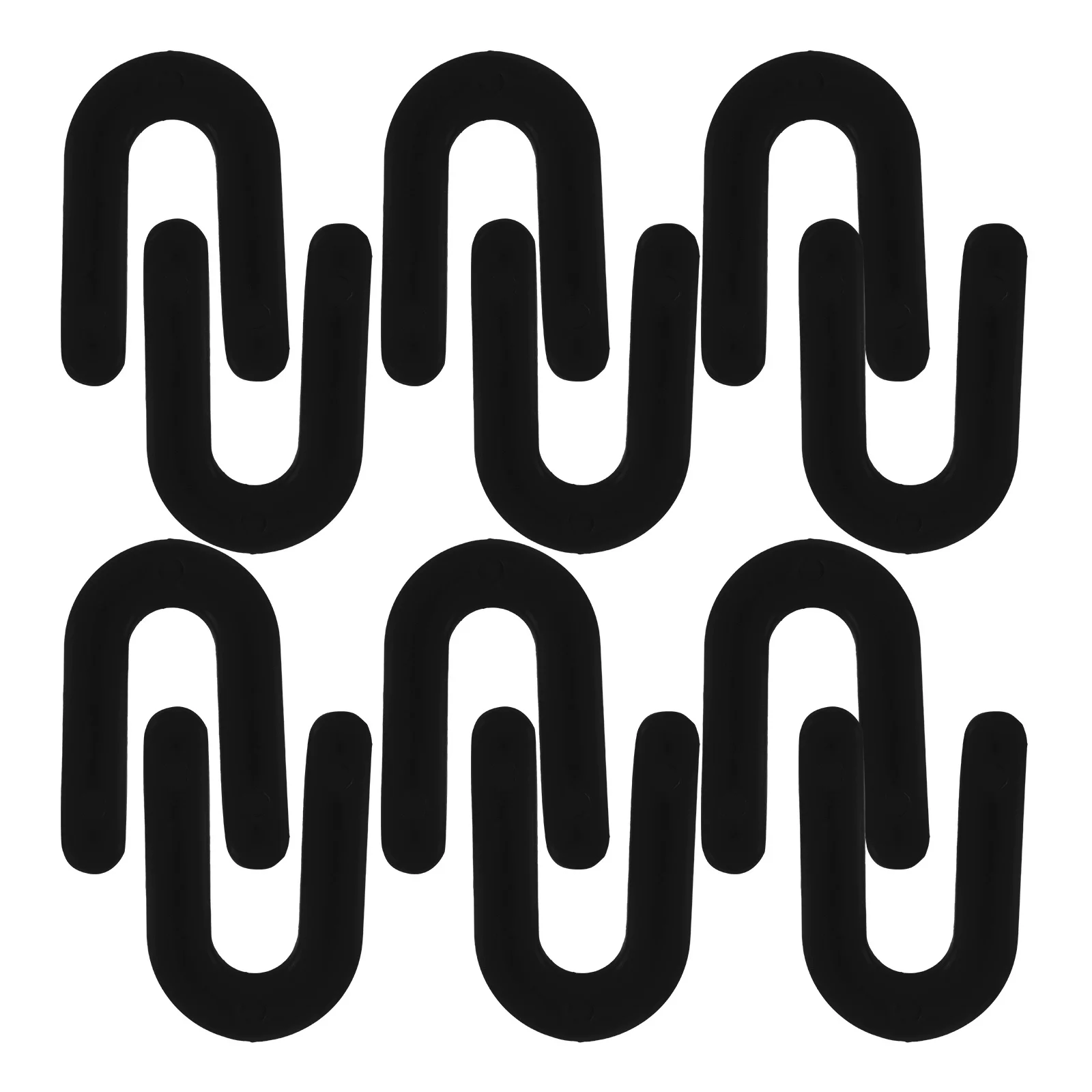 100 قطعة من فواصل البلاط على شكل حرف U ألوان نابضة بالحياة متعددة الأحجام لوضع البلاط المستقر ونظام التسوية وفواصل سطح السفينة #3