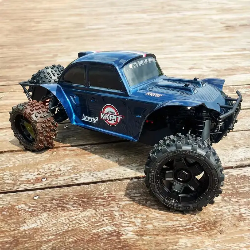 Hot 1/8 KKPIT KBT SP K2 Dark Blue Replica Beetle Remote Control Electric 4WD Off-Road Desert Short Truck RC High-Speed Toy Model