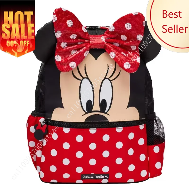 

Disney Mickey Mouse Cartoon Schoolbag Red Backpack Handbag Holiday Gift Birthday Gift