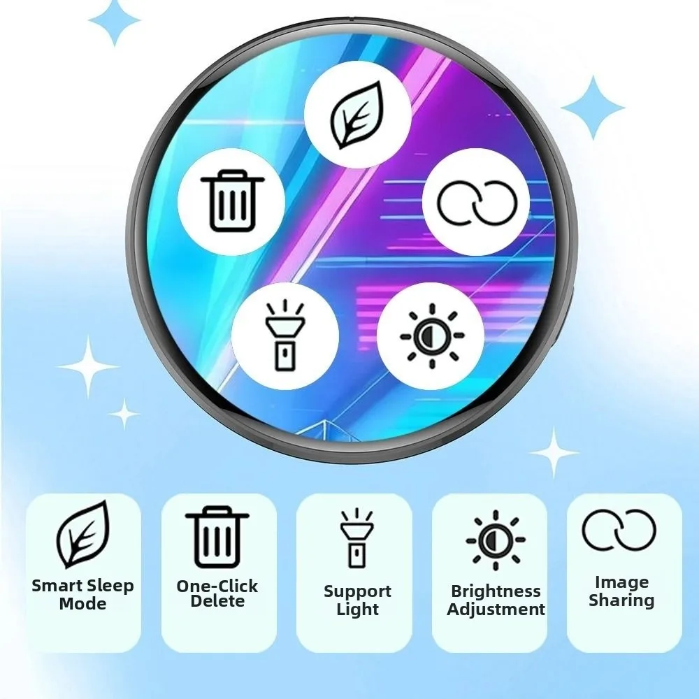 Smart Bluetooth Electronic Display Badge 7 Color LED App Control LED Badge Changing Images Two-Dimensional