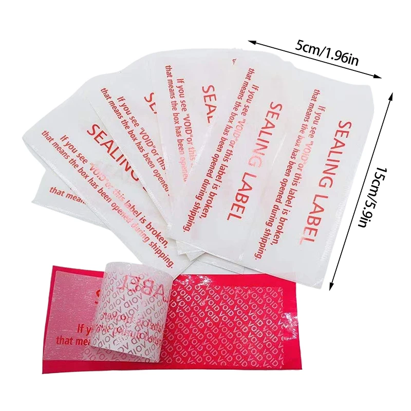 50 stks Garantie Bescherming Sticker (150*50 MM) Veiligheidszegel Sabotage Proof Garantie Leegte Label Stickers