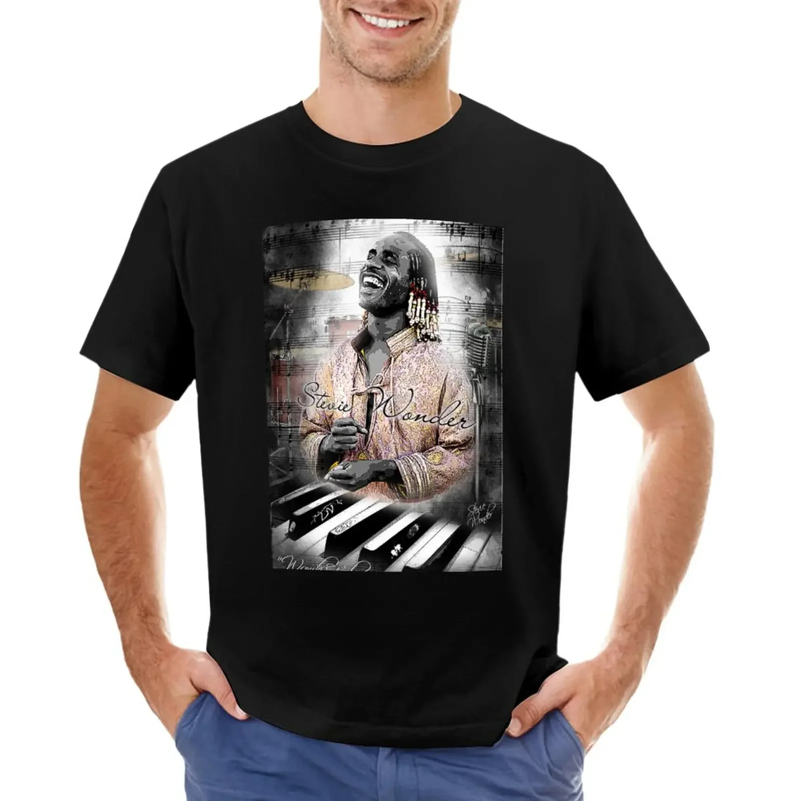 

Stevie Wonder T-Shirt customizeds cute clothes aesthetic clothes t shirts men