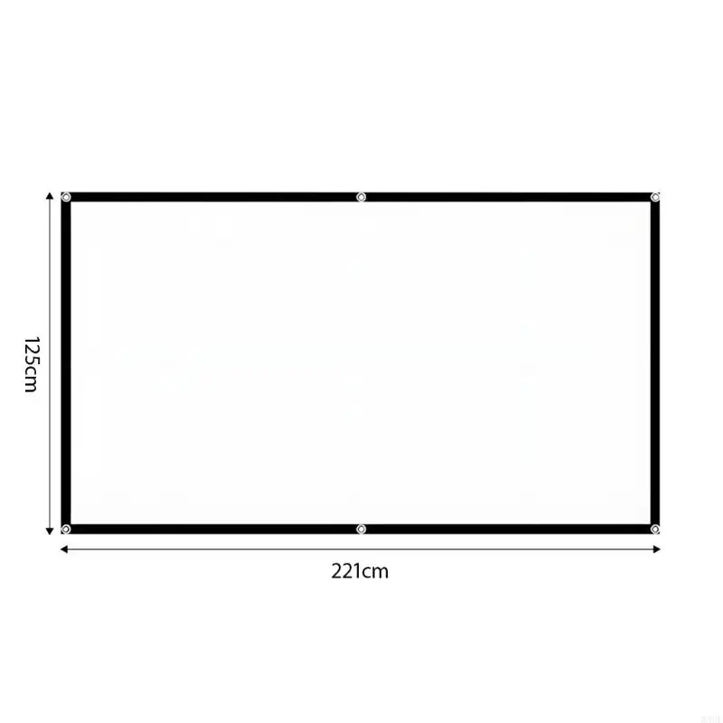 Multipurpose Double Sided Projection Screen For Home Cinema And Camping 83CF