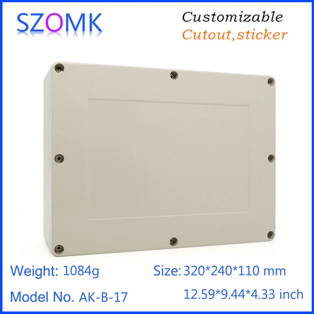 320×240×110mm Beige High Impact Abs Box Sealing Connector Case Plastic Waterproof Junction Box Ip65