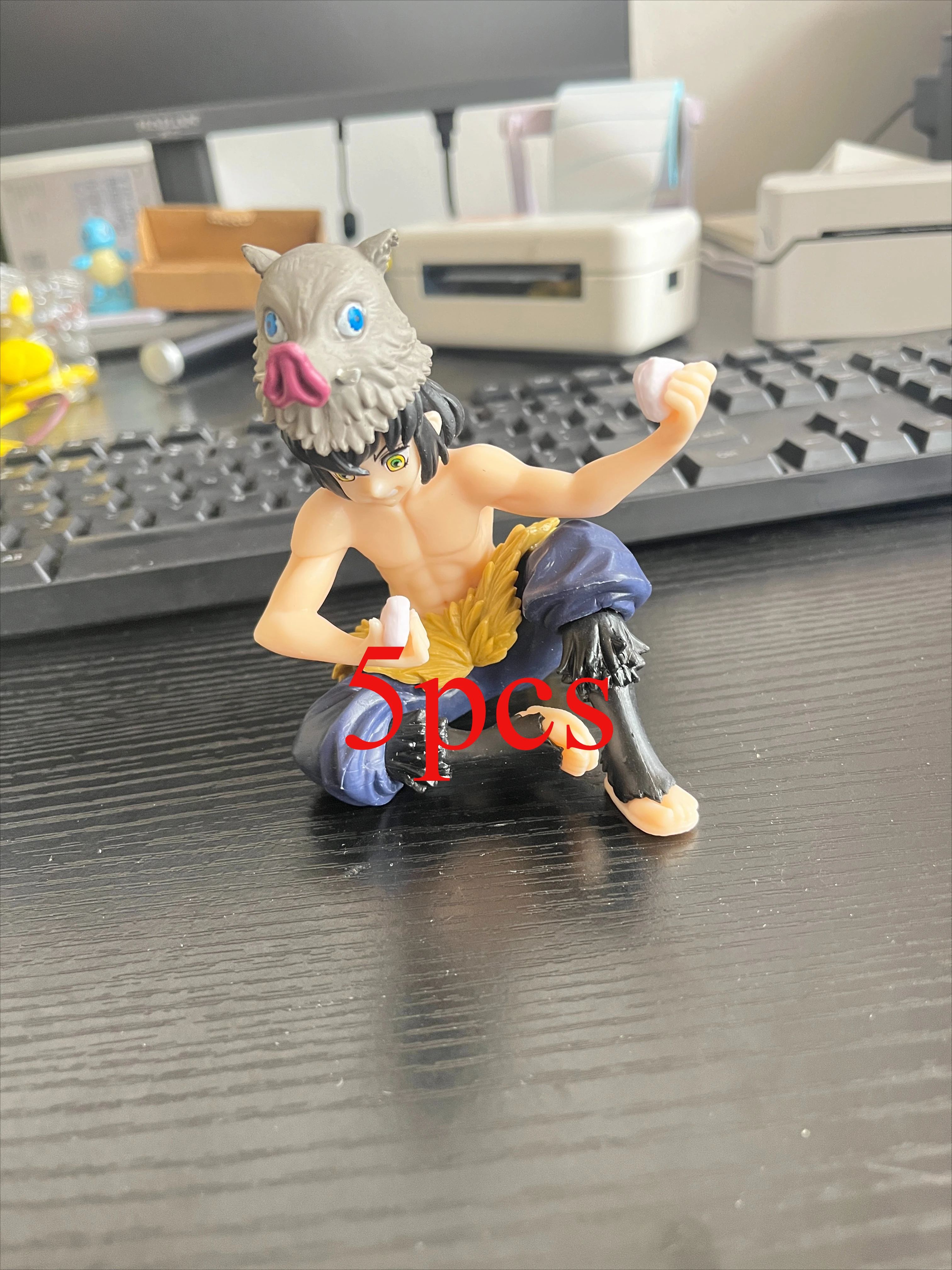 @ 5 шт. оптовая продажа аниме-фигурки Demon Slayer Kimetsu No Yaiba аниме-фигурки Tanjiro Nezuko I модели идеальный подарок для фанатов