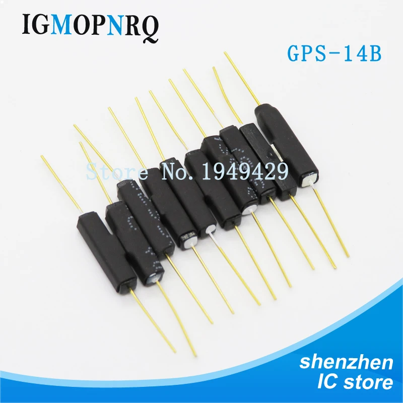 10pcs Reed Switch Plastic Type GPS-14B GPS-14A MKA14103 MKA10110 2*14MM Anti-Vibration Damage Magnetic Switch NC Normally open