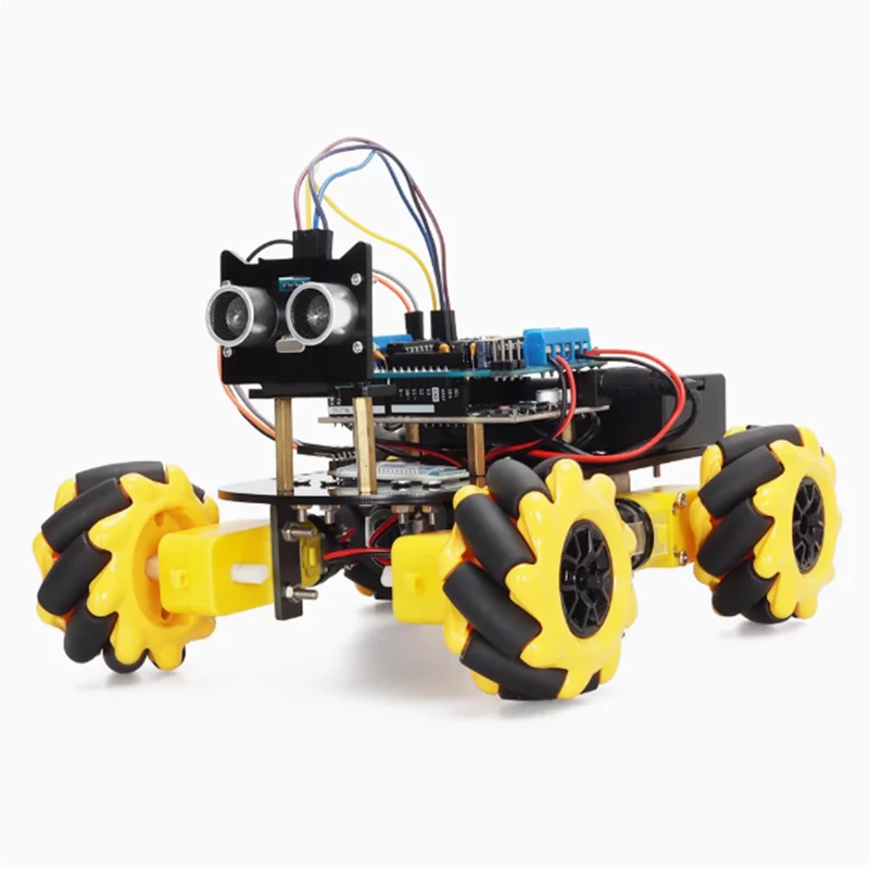 1PCS Smart Car Programming Kit 360 Degree Rotating Mini McNum Wheel Car Kit