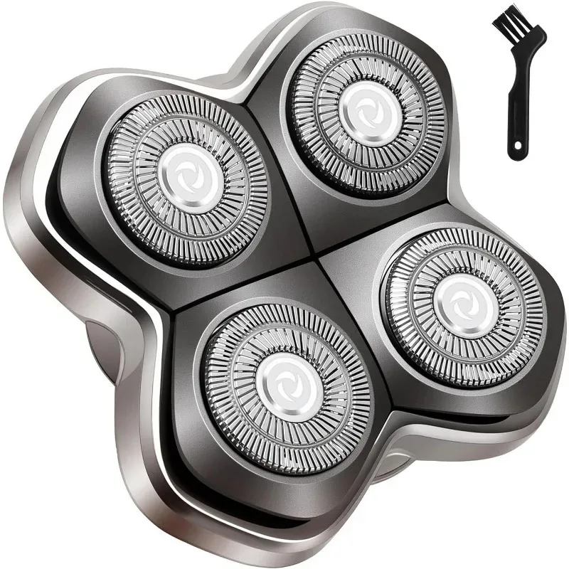 For Shaver Replacment Heads Compatible Skull Pitbull Butterfly Kiss PRO&Palm Head,4 Dual Track Heads Floating Replacement Blades