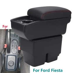 For Ford Fiesta Armrest Box For Ford Fiesta MK7 Car Armrest 2009-2017 Storage Box Dedicated Interior Details Car Accessories