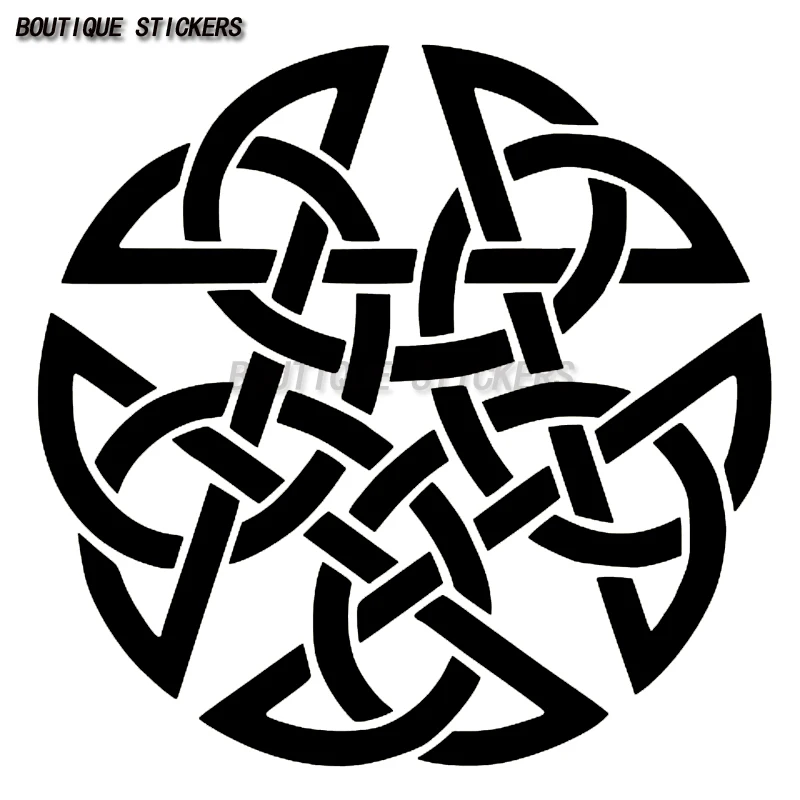 

PENTAGRAM CELTIC KNOT WICCA DRUID PAGAN Vinyl Decal Car Wall Sticker