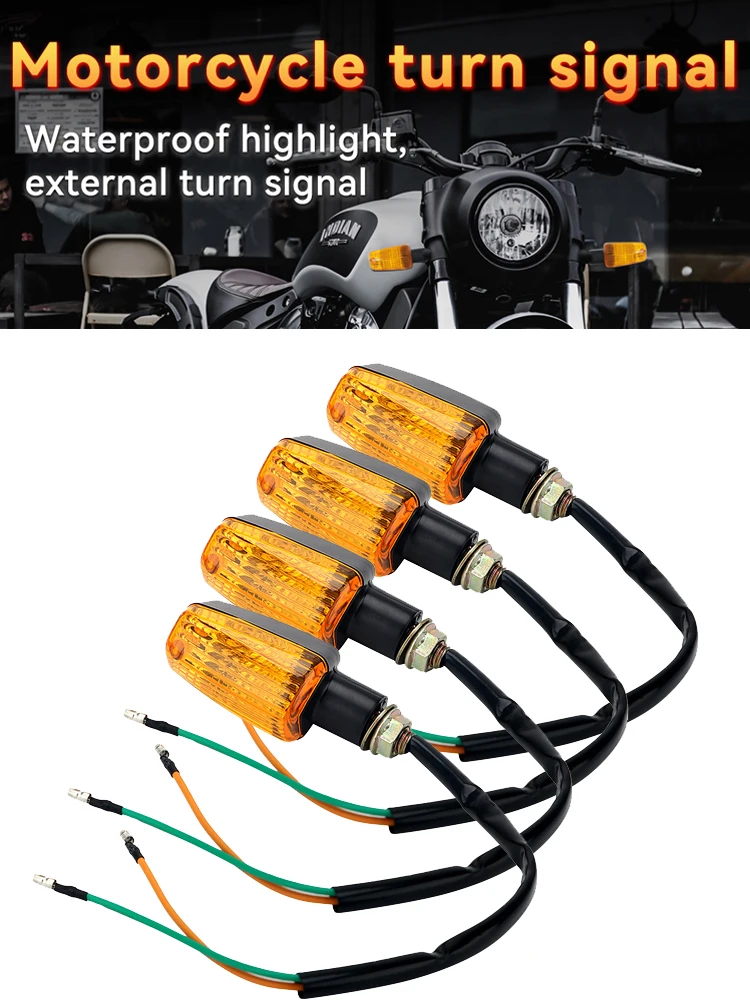 

Motorcycle Decoration Turning Lights for Honda Yamaha Suzuki Haojue CG125 AX100 CM125 GN125 HJ125 YBR125 RX125 Modified Flashers