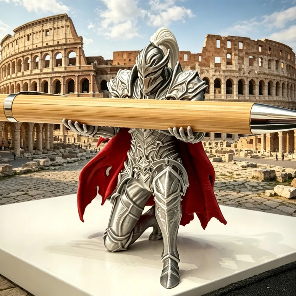 Vintage Knight Pen Holder Ancient Rome Warrior Pencil Racks Office Stationery Stand Desk Marker Organizer Desktop Accessories