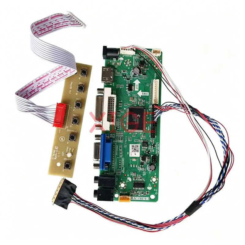 

Controller Board Fit B101AW06 B101AW02 B101AW03 CLAA101NB01 LVDS 40-Pin 1024*600 VGA DVI HDMI Laptop Monitor Screen 1024x600 Kit
