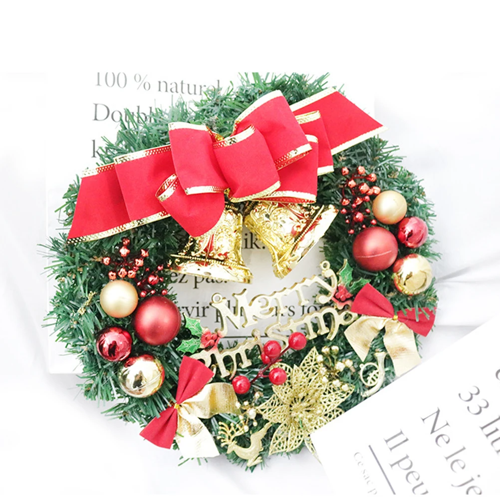 

Christmas Wreath Door Decor Premium Garland Front Porch Entry Staircase Wall Shop Window Home Office Cafe Restaurant Hotel