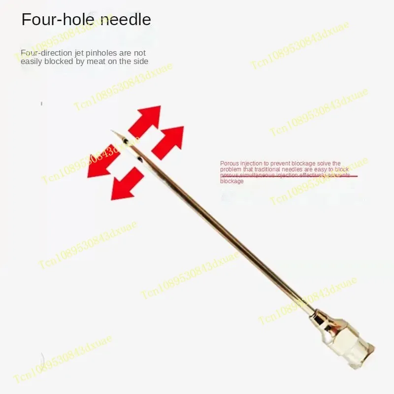 Useful Electric High Pressure Meat Injector Pump Gun - Saline Syringe Bacon Maker Meat Processor for Kitchen