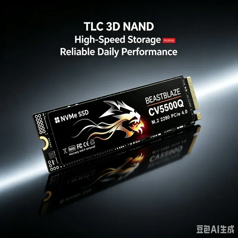 CV5500Q M.2 2280 NVMe SSD PCIe4.0 X4 3500MB/s TLC 3D NAND 500GB/1TB/2TB/4TB Internal Gaming SSD for PS5 Laptop Desktop PC