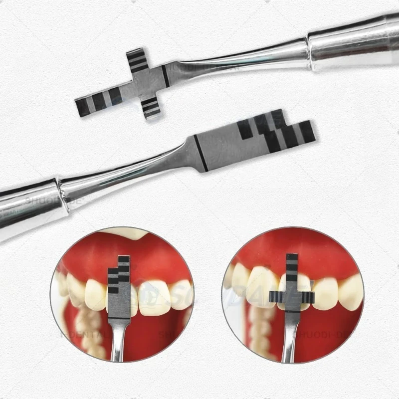 G Lab Measuring Ruler Caliper Lab Orthodontics Aesthetics Tool Teeth Crown Proportion Gauge Spatula Compactor