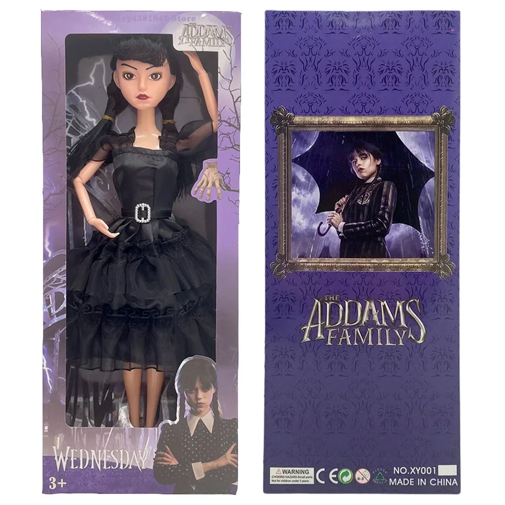 The Wednesday Addams Figure Doll Cute Cloth puppet Toys Wednesday Addams Family Doll Children Toy Birthday Christmas Gifts