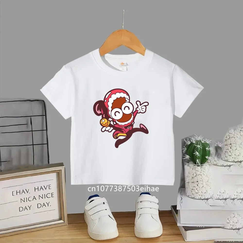 Hot Anime The Amazing Digital Circus Children Cotton Tees, Fashion Short Sleeve T Shirts, Boys Girls Daily Casual Outfit Present