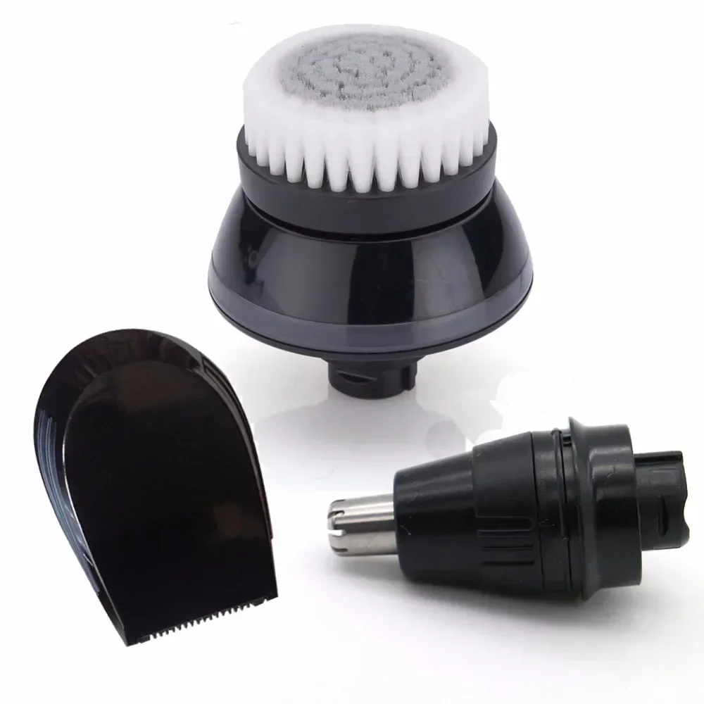 3pcs Nose Trimmer Head+ Cleansing Brush+Trimmer for Philips S5000 S9531 S9721 S9711 S9731 RQ1250 RQ1160 RQ1190X RQ1090 RQ12