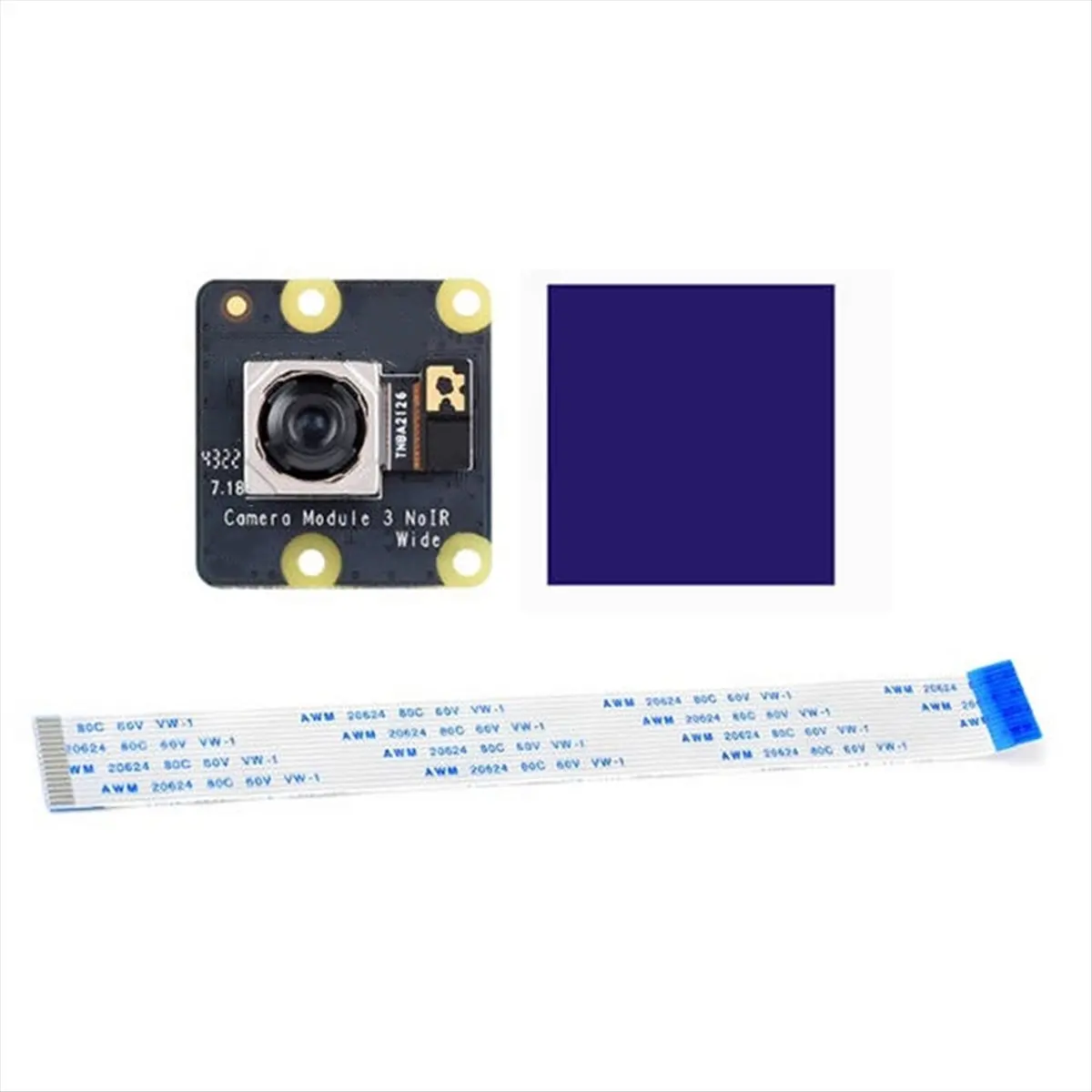 “QUALITY EXCELLE“For Camera Module 3 Wide NoIR IMX708 11.9MP 120° Field Angle for 4B/3B+/3A+/3B/2B/B+/A+