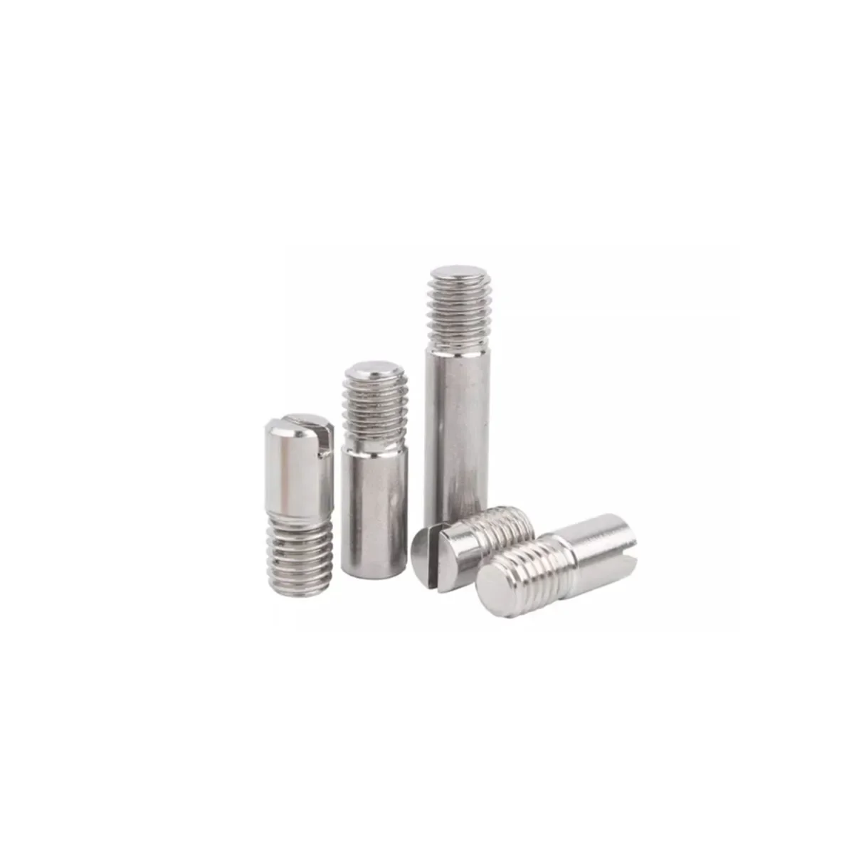 304 Stainless Steel Slotted Cylindrical Pin With External Thread/ Gb878 Positioning Pin Shaft