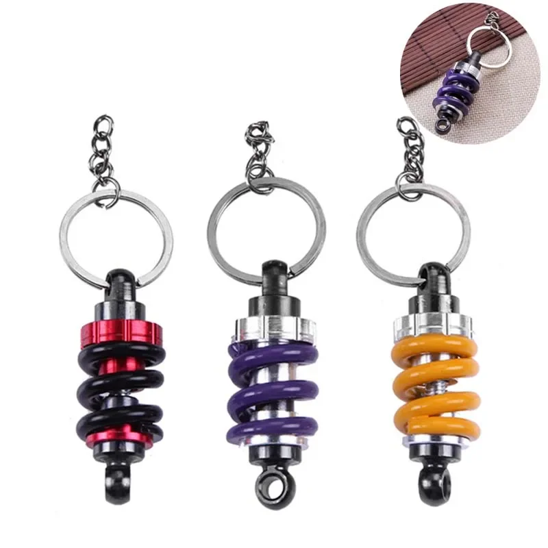 Shock Absorber Keychain Motorbike Car Keychain Cool Motorcycle Car Key Ring Keychain Car Pendant Accessories