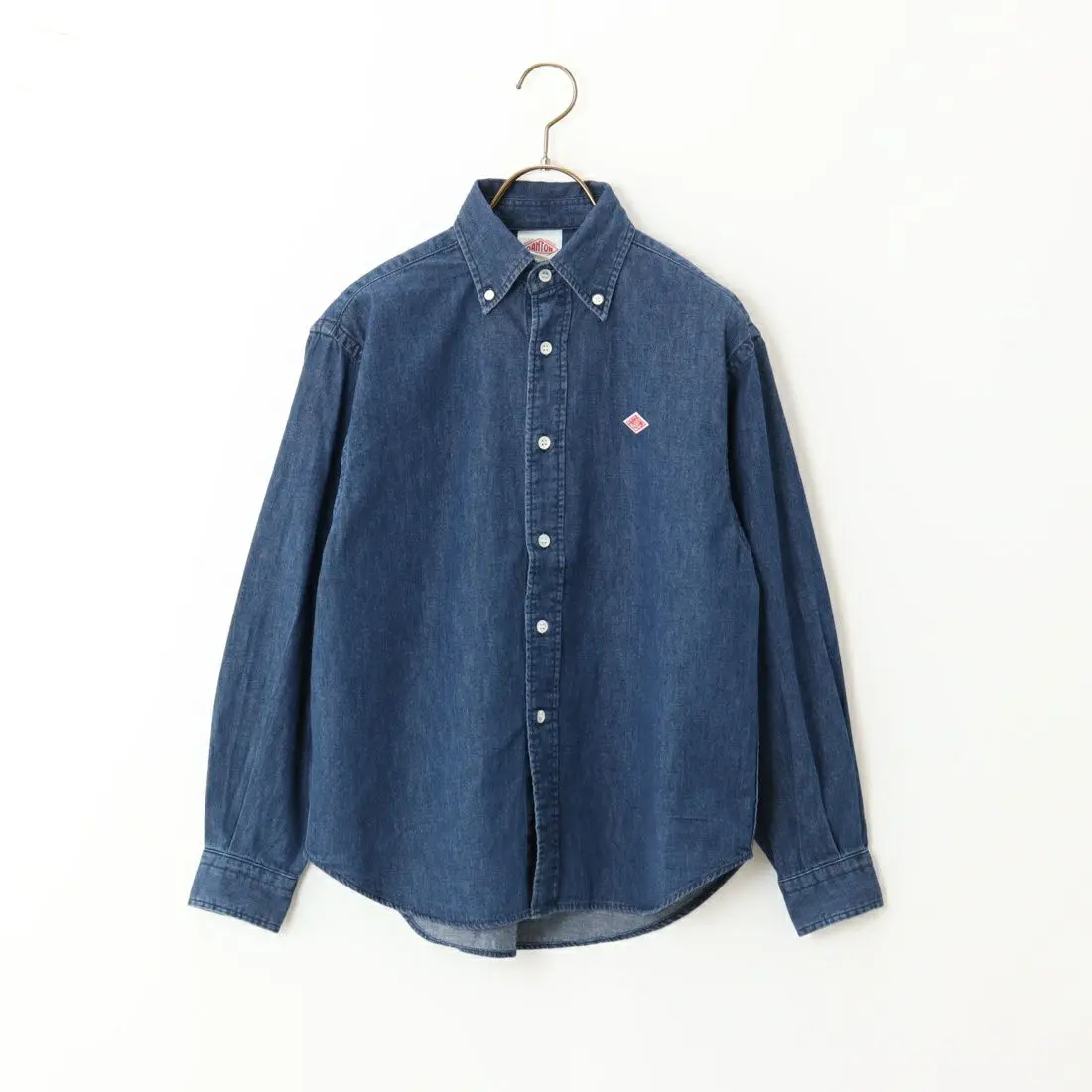 

Spring 2025 Women's Casual Loose Fit Cotton Denim irt Versatile Waed out Vintage Sle Long Sve Straight Cut Top