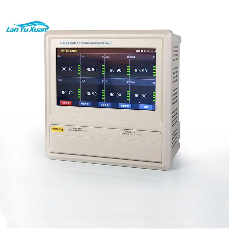 

NAPUI130D Industrial Universal 16 Multi channel Data Logger RTD PT100 Thermocouple input lcd display