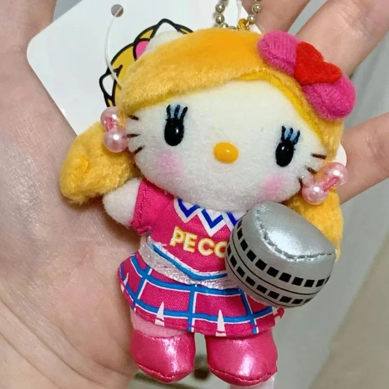 Hello Kitty Bag Pendant Baseball Cheerleader Vintage Kt Keychain Cute Doll Satchel Backpack Handwork Accessories Women Girl Gift