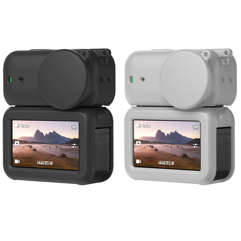 

Silicone Full Protective Case with Lens Cap for DJI OSMO Nano Action Camera Anti-Drop Soft Skin Cover