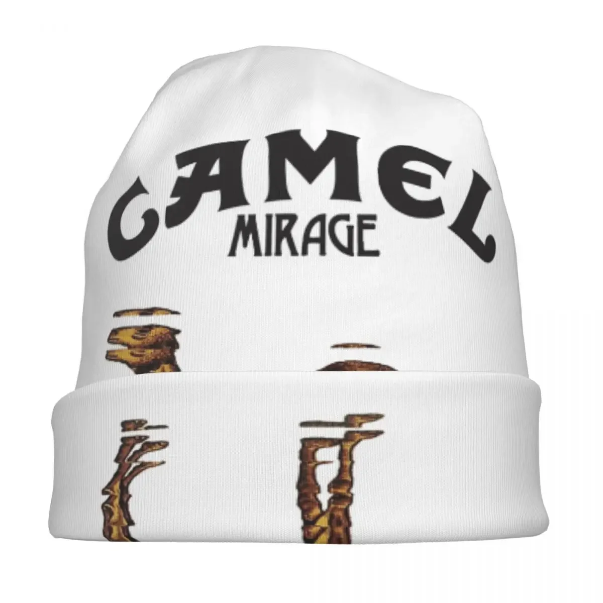 Camels Mirage Band Bonnet Hats Cool Street Skullies Beanies Hat Music Progressive for Men Women Knitted Hat Summer Dual-use Cap