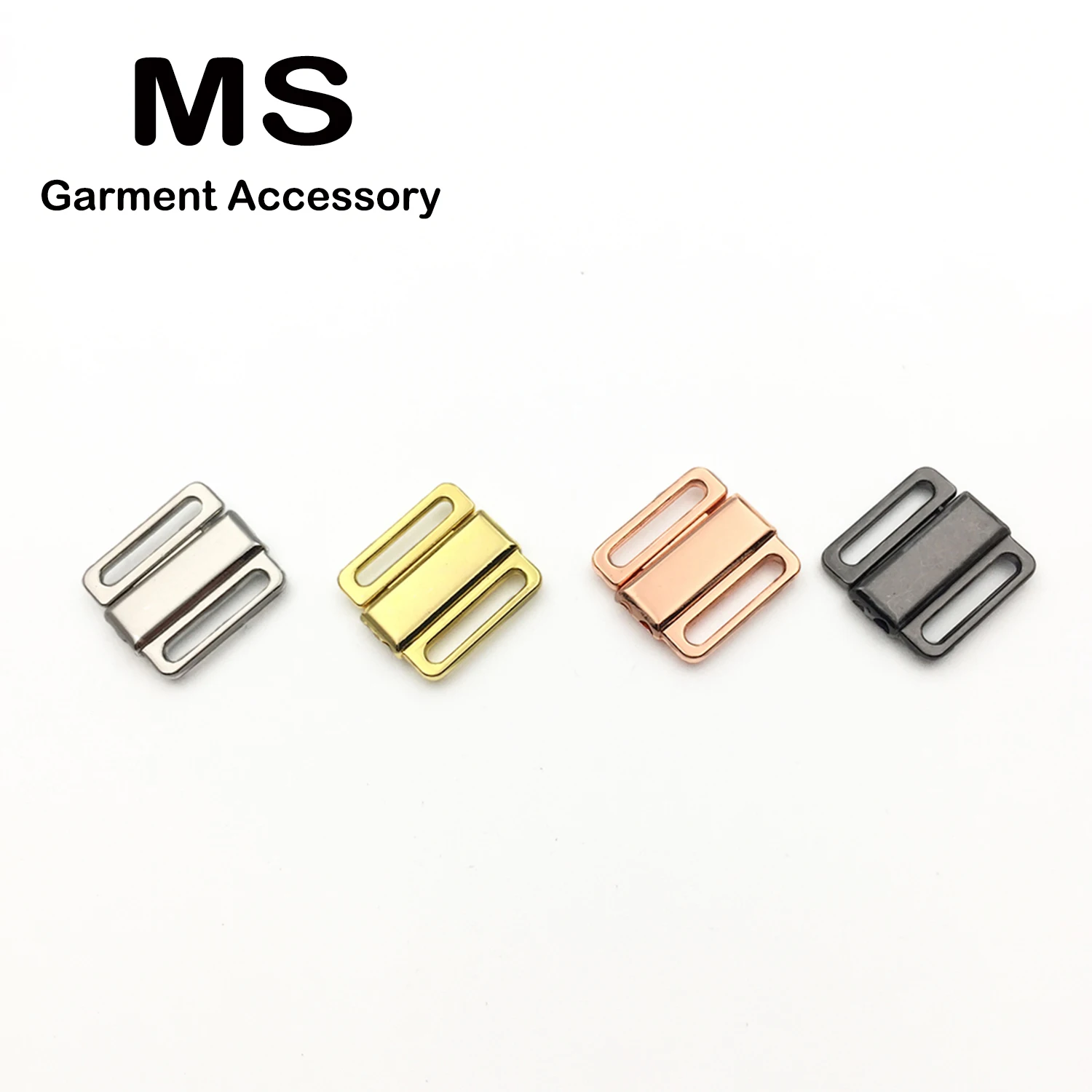 12mm Front Bra Closure Swimwear Clickers Lingerie Metal Fasteners Clip Replacement Swimsuit Nickel-free Hardware