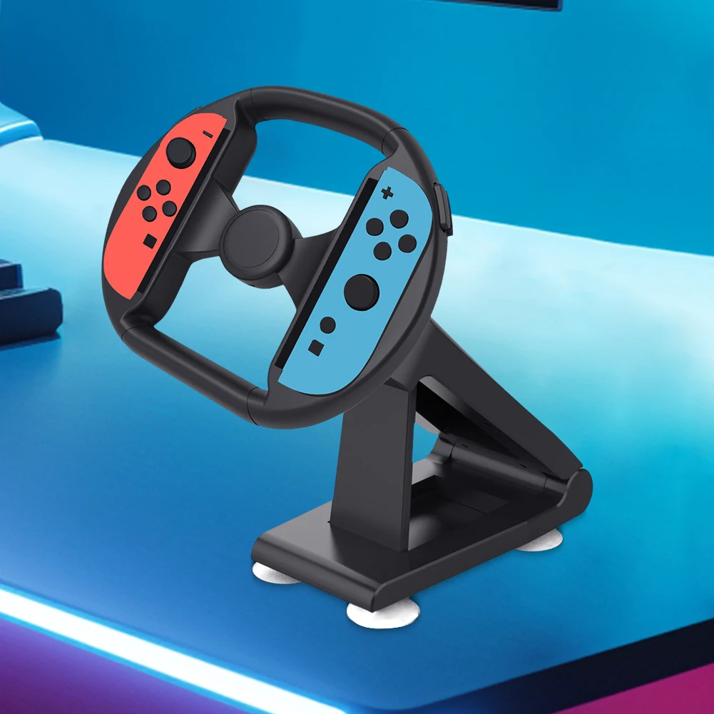 Volante de corrida para switch 2, suporte de alça para jogos de vários eixos com base de ventosa para switch 2