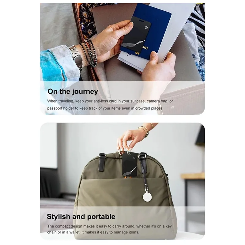 ABGI-Smart Air Tag GPS Tracker Card Bag Wallet Locator แท็กอัจฉริยะสําหรับค้นหาแอพของฉัน