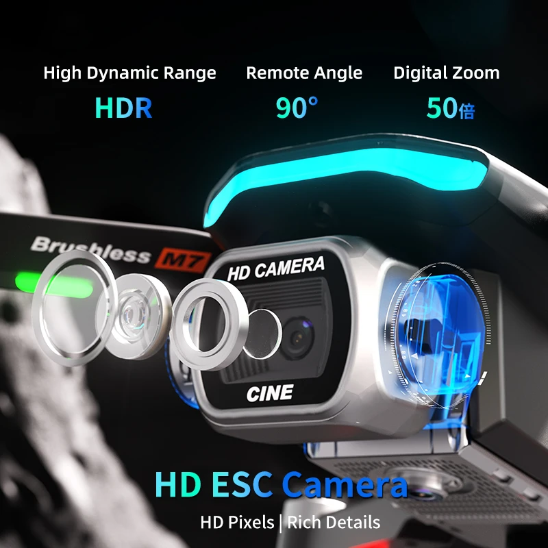 Nova geração m7 8k hd 5g gps de controle remoto profissional fotografia aérea drone câmera dupla quadcopter brinquedo drone presente para