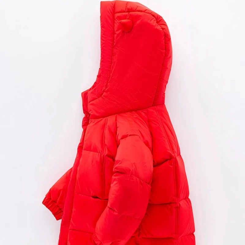 معطف ديزني كيدز ريد داون، منتفخ كرتوني طويل للأولاد والبنات ملابس خارجية شتوية سميكة