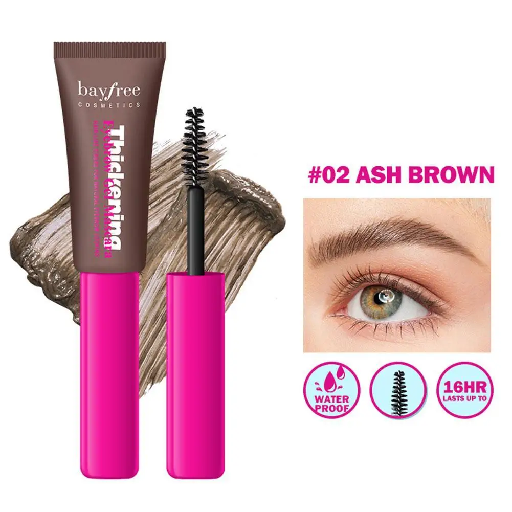 Bayfree Waterproof Eyebrow Gel Cream Brow Glue Extreme Hold Eyebrow Gel Hypoallergenic Natural Brow Color for Eyebrow 